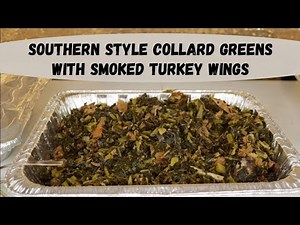 (DETAILED VERSION) How To Make Southern Style Frozen Chopped Collard Greens w/ Smoked Turkey Wings