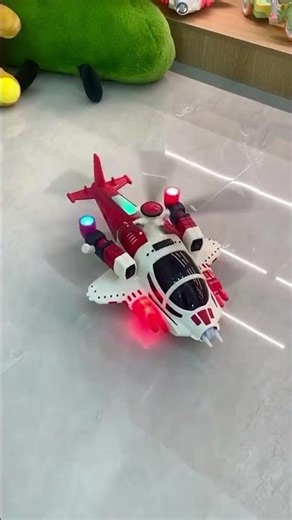 Futuristic Aircraft Bot with Vibrant LED Flight Effects