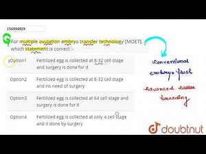 For multiple ovulation embryo transfer technology [MOET], which statement is correct :-