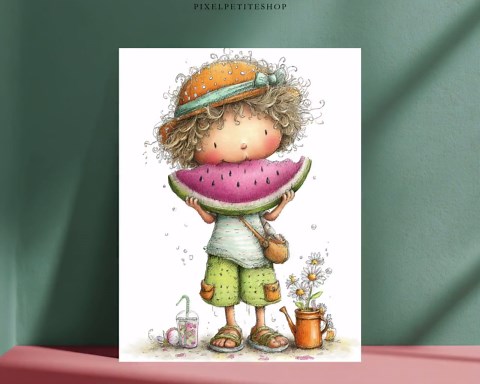 Whimsical Summer Boy Digital Pages | Junk Journal & Scrapbook Printables (digital Download) - Etsy