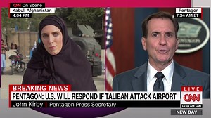 CNN's Clarissa Ward, reporting live from Kabul, presses Pentagon press secretary John Kirby on whether the US allies still on the ground in Afghanistan can trust that they "will not be abandoned" following the Taliban's takeover. https://cnn.it/3soEKH2 | CNN