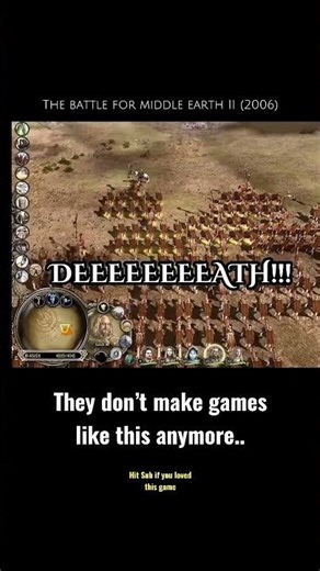 The Battle for Middle Earth The Lord of The Rings #shorts #battleformiddleearth #gameplay #bfme1