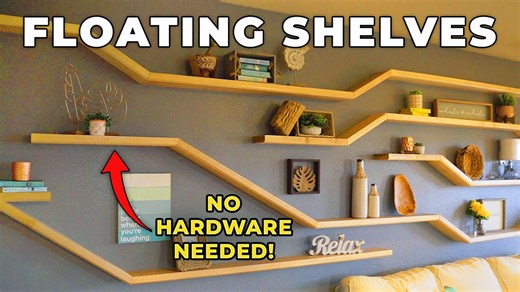 Easiest DIY Floating Shelves How to Build