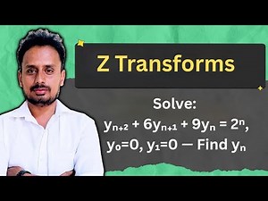 Solve Difference Equation using Z-Transform | yₙ₊₂+6yₙ₊₁+9yₙ=2ⁿ | y₀=0, y₁=0 | BMATEC301 / BMATE301