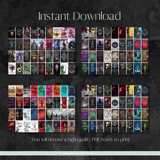 200  Booktok Fantasy Book Cover Stickers: Printable Planner Bundle (digital Download) - Etsy UK