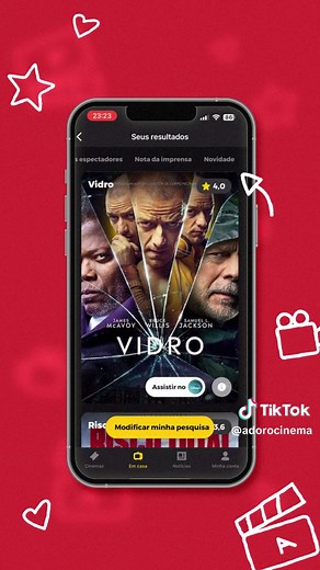 👀 Sempre recebemos perguntas sobre o que assistir ou onde assistir suas produções preferidas! Agora, temos a solução perfeita: o novo app do AdoroCinema! Nele, você encontra indicações baseadas no gênero, no streaming, na duração e até na classificação etária que te interessam. E ainda descobre rapidinho onde seus filmes e séries favoritas estão disponíveis e o que está em cartaz nos cinemas. 📱 Baixe o novo app do AdoroCinema pelo link na bio e facilite sua vida de cinéfilo! 🎥🍿 #AdoroCinema