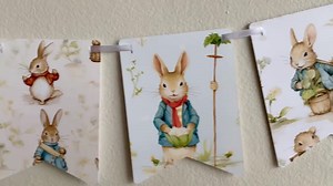 Petter Rabbit Garland/ Petter Rabbit Banner/ Beatriz Potter & Peter Rabbit Party Baby Shower Decorations - Etsy