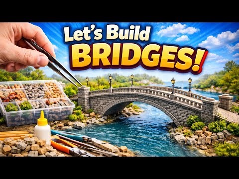 Let’s Build a Mini Stone Bridge – Amazing Mini Construction Project!