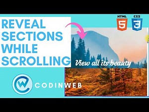 CSS Reveal Sections on Scroll | CSS Tips & Tricks | CodinWeb