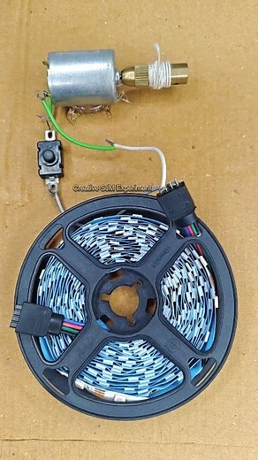 1.4M views · 5K reactions | Rope pulling strip lights | #dcmotor #tech #facebookreel #dcmotorproject | Creative SJM Experiment | Facebook