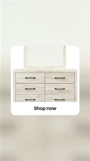 Cambeck Queen Panel Bed with 2 Storage Drawers with Mirrored Dresser