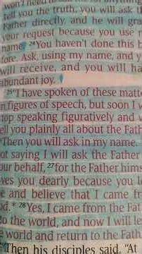 John Chapter 16:5-15 NLT From The Word Of God Today 12/26/2025 The Work Of The Holy Spirit