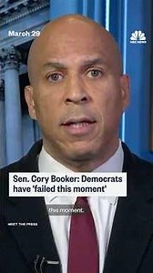 Sen. Cory Booker: Democrats have 'failed this moment'