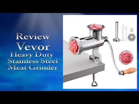 Vevor, Heavy Duty Stainless Steel Meat Grinder Review and Demo. Short Version