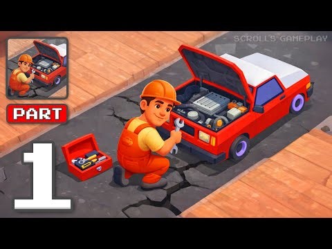 Autoland - Gameplay Walkthrough Part 1 - Fix Cars Build The Garage (iOS, Android)
