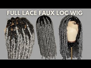 Custom Full Lace Faux Loc Wig Tutorial Ft Ashimary Hair