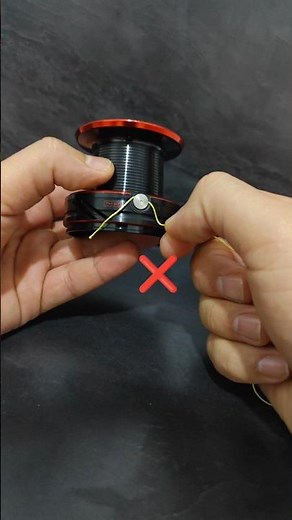 How to attach the thread to the fishing reel spool💯💥🎣💯💥🎣