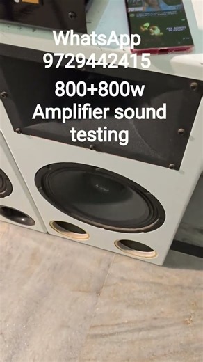 800+800w Amplifier sound testing