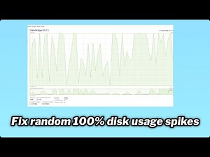 How to Fix random 100% disk usage spikes in Windows 10/11 | quick fix