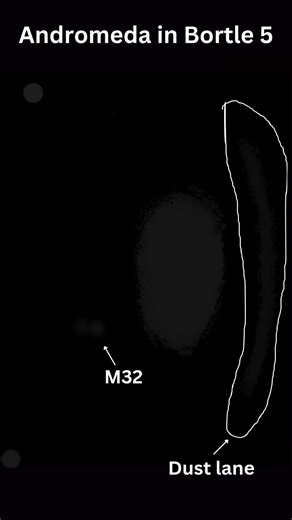 How Deep Sky Objects looks like in different Bortle sky’s #shorts #space