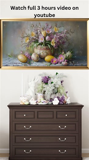 Easter Chicks in Spring Garden, Peaceful Relaxing Loop TV Screensaver 4K HD, SAMSUNG TV FRAME ART