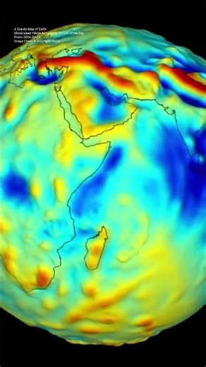 A Gravity Map of Earth revealed the planet's hidden pulls #NASA #EarthGravity