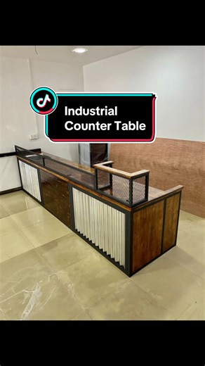 Stylish Industrial Counter Table Design Ideas