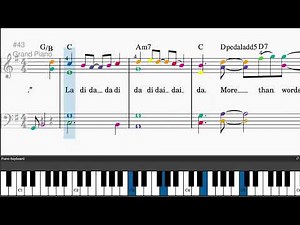 More Than Words by Extreme - Easy piano tutorials with sheetmusic