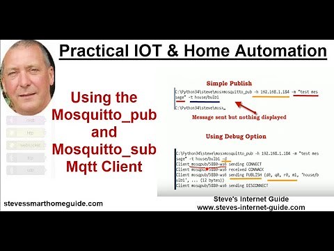 Using the Mosquitto_pub and Mosquitto_sub Mqtt Client Tools