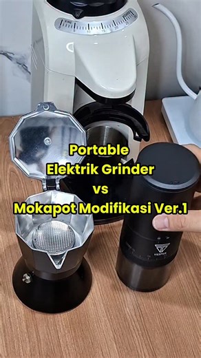 Om Jeka | Grinder-nya kalo cuma dipake bikin mokapot modifikasi kayak gini sih udah oke banget gaes. #vesperindo #grinderelektrik #grinderkopi... | Instagram