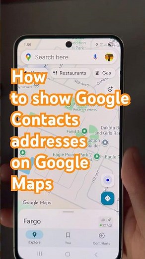 How to show Google Contacts addresses on Google Maps