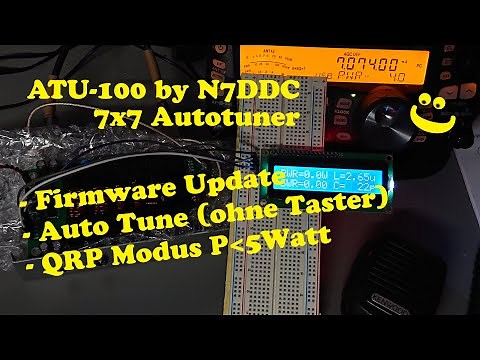 Automatic antenna tuner 7x7 by #N7DDC (ATU-100) Firmware Flash, QRP operation, Auto-Tune mode