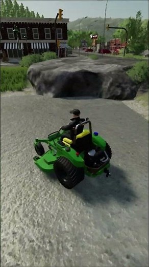 Starting a Lawn Care Business in #fs22 #farmsim #shorts