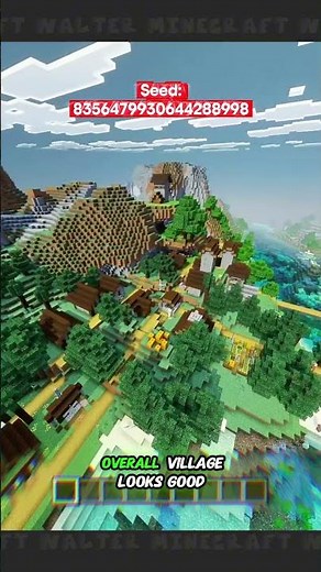 This Seed Gave Me an Amazing Taiga Village 🌲 | Minecraft Bedrock #mcpe #minecraft