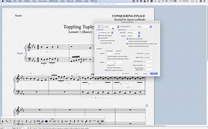Toppling tuplets in Finale - Scoring Notes
