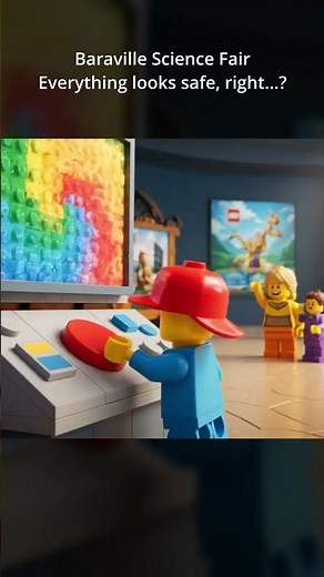 EVERYTHING'S SAFE at the Science Fair... right? 🤔 #lego