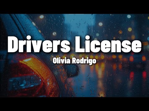 Olivia Rodrigo - Drivers License (Lyrics)