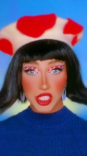 Mesmerizing Toad Makeup Transformation from Super Mario 60s Style!