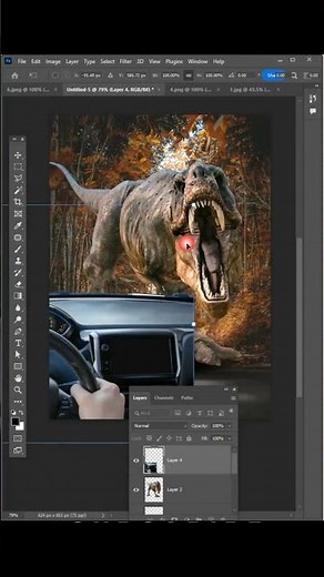 How to make manipulation in photoshop || Mate painting photoshop || learn photoshop for beginners