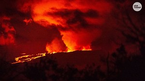 Largest volcano in the world, Mauna Loa, erupts in Hawaii