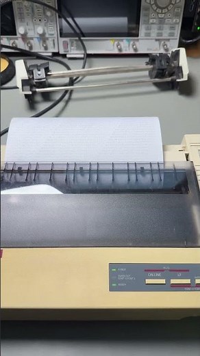 Early 1990s Dot Matrix printer noises from a Citizen 120D+ #retro #printer #dotmatrix