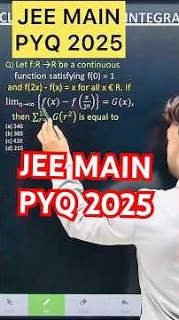 Q) Let f:R →R be a continuous function satisfying f(0) = 1 and f(2x) - f(x) = x for all x € R. If l