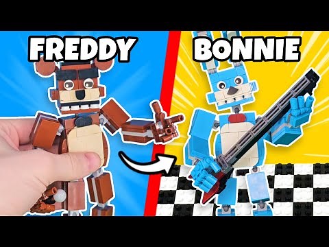 Building FIVE NIGHTS AT FREDDY'S in LEGO...