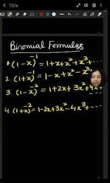 Binomial Formula used for Particular Integral case 3 #engineeringmathematics#btech#aktuexam#jeemains
