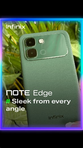 With a 3D curved display and a smooth refined texture that feels unmistakably premium, NOTE Edge is where design meets distinction. #fyp #smartphone #infinixnoteedge #new #levelup | Infinix Mobile