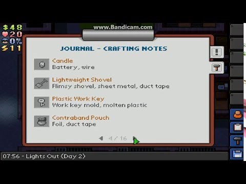 The escapists all crafting recipes