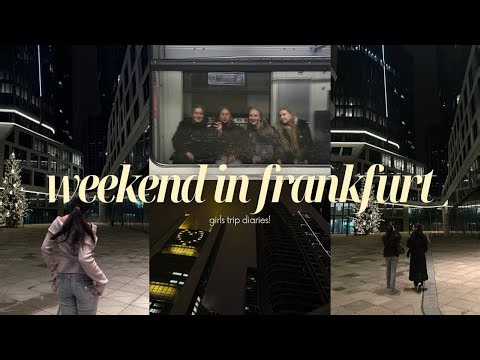 FRANKFURT VLOG WITH THE GIRLS! | exploring the city for the first time *half spanish/half german*