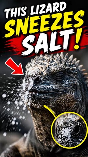 This Lizard Sneezes Salt Out of Its Nose 🤯