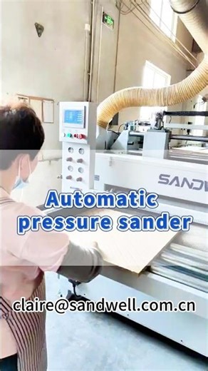 Automatic pressure sander sandermachine#polishingmachine#sandermachinewood#cncsandmachine