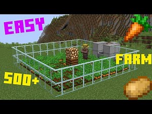 Minecraft 1.21+ EASY Carrot/Potato Farm | Fully Automatic | Simplest Design